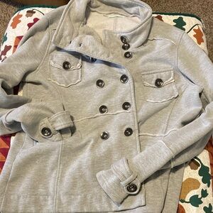 Maurices Light Gray Cozy Jacket